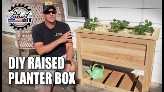 Easy DIY Raised Planter Box