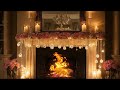 🌹 Warm Firelight & Floral Elegance | Cozy Night Retreat 3 Hours | Meditation Stress Relief Study