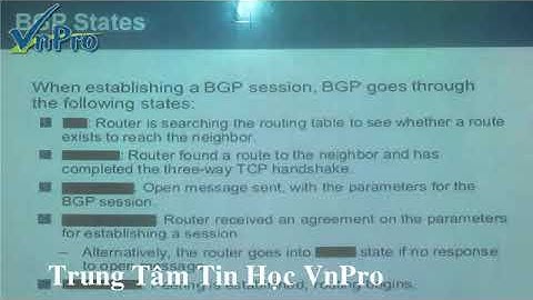 VnPro Bài Giảng Route  cấu hình  BGP Part 2