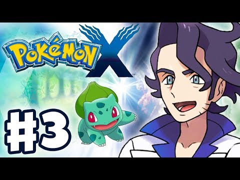 Pokemon X and Y - Gameplay Walkthrough Part 3 - Professor Sycamore Battle (Nintendo 3DS)