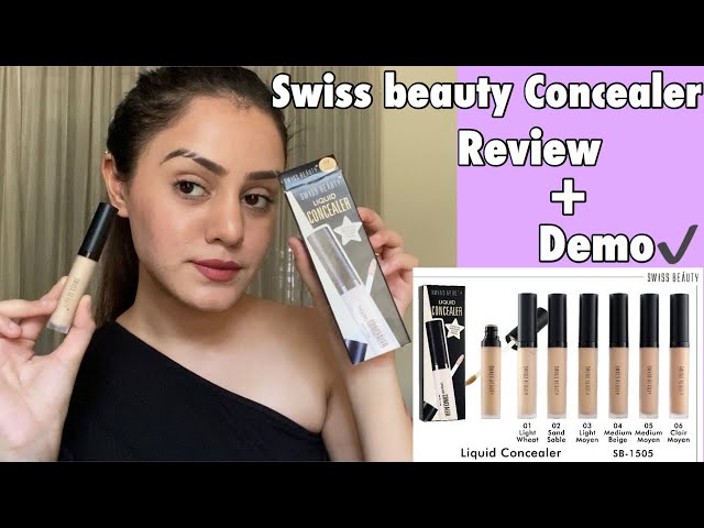 Swiss beauty concealer review + demo / best concealer under199₹ / kp styles