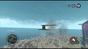 [Xbox 360] Saint Row the Third : PLane with one wing try to land and fail
