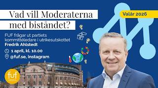 Valet 2026: Samtal med Moderaterna