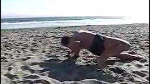 Steve Maxwell Scorpion Push-Up on push-up board