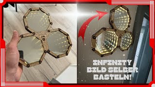 Infinity Wand Gemälde mit Unendlichkeitseffekt selber basteln!