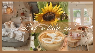 Home refresh ☁️ garden updates, taking down fall decor, & getting organized!