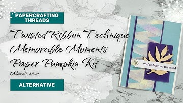 Twisted Ribbon Technique Paper Pumpkin Alternative