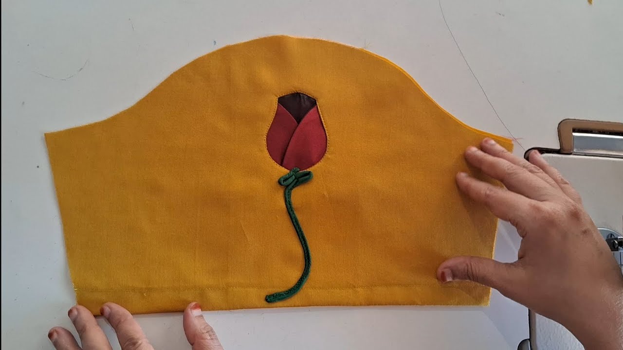 Viral rose 🌹 sleeve design drafting,cutting and stitching video 