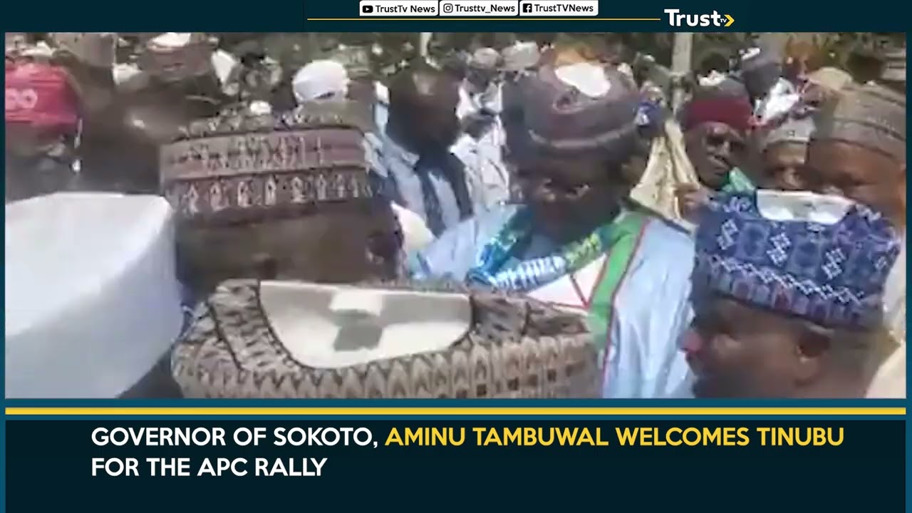 Governor Of Sokoto, Aminu Tambuwal, Welcomes Tinubu For The APC Rally | TRUST TV