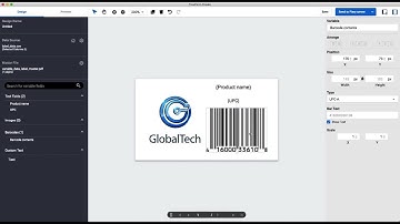 Fiery FreeForm Create: Label with barcodes
