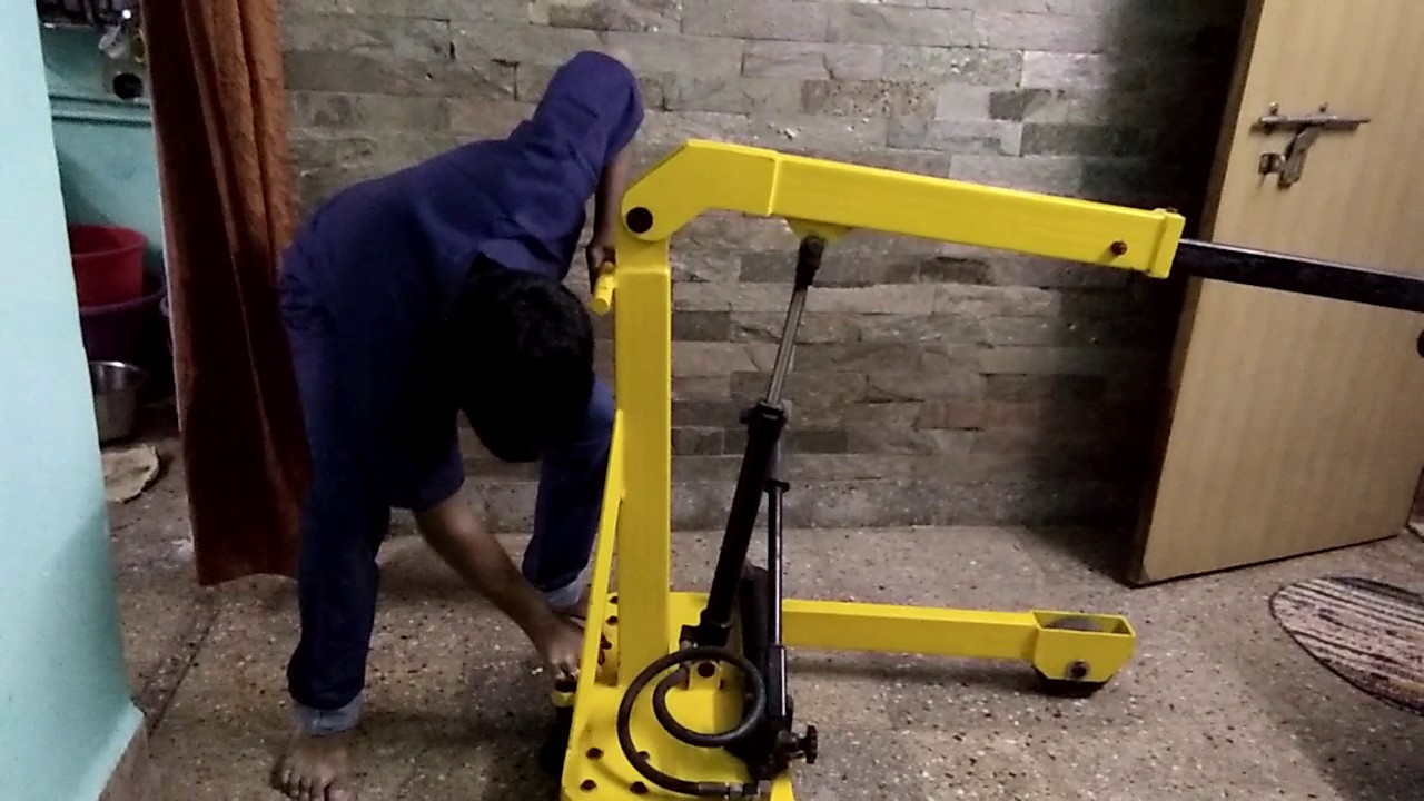 Hand Operated Hydraulic Crane YouTube