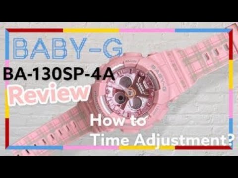 CASIO カシオ BABY-G 海外モデル アナデジ BA-130SP BA130SP-4A | Women's BABY-G Light Pink Watch | CASIO