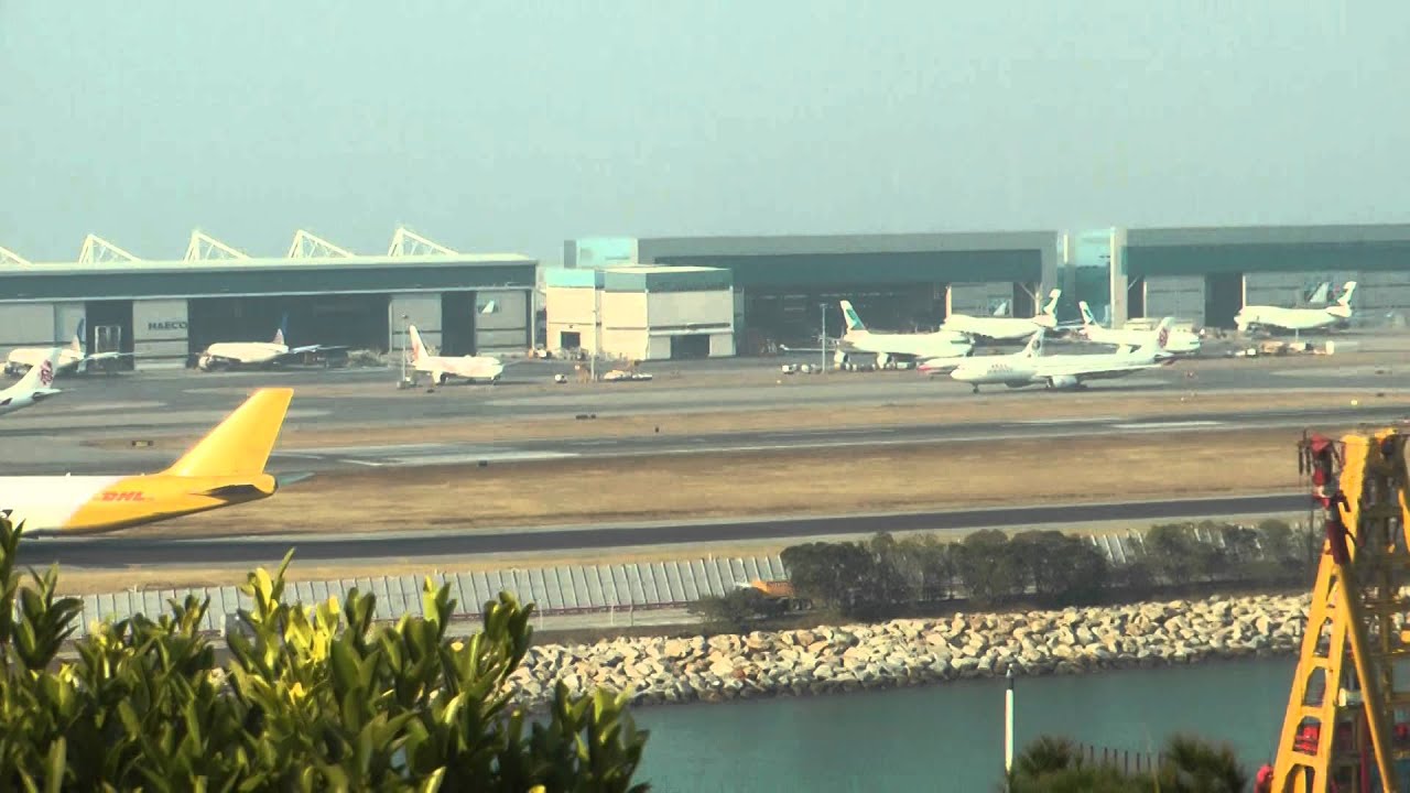 Air Traffic Control Communications Hong Kong Airport VHHH part 6 airbus a220