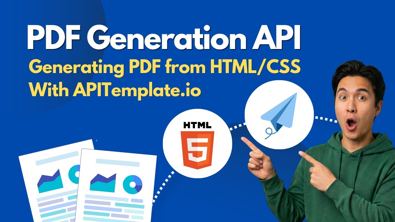 HTML to PDF with a PDF Generation API | APITemplate.io Tutorial - YouTube