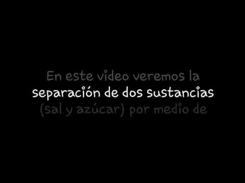 Vídeo: Com Separar La Sal Del Sucre