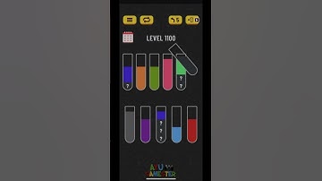 Water Sort puzzle level 1100 | AYU Gamester #shorts