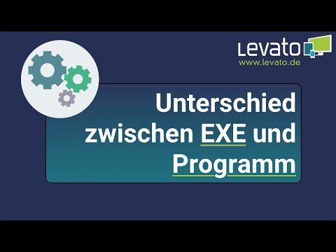 Levato.de | Was ist der Unterschied zwischen Installationsdatei (exe) und Programm?