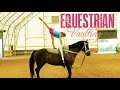 Equestrian Vaulting in an Indoor Arena! | Crazy8Family