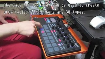 Part 4: Electribe Sampler drum rolls/fills with Gate Arp