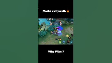 Masha vs Dyrroth ! Who win ? 🥱 || Best Fighter In Mobile Legends Bang Bang #shorts #reels #trend