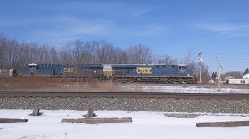 CSX Freight - ES40DC #5321 Beautiful K5HL Doppler & ES44AH #3172 - Madison Ohio February 2020