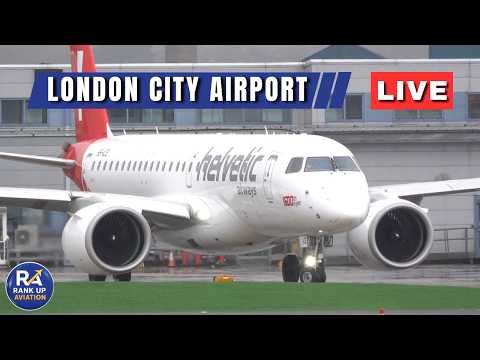 🔴LIVE London City Airport Plane Spotting | Steep Approach & Climbs | LCY 25/03/26