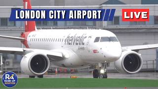 🔴LIVE London City Airport Plane Spotting | Steep Approach & Climbs | LCY 25/03/26