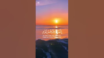 سورة ابراهيم ٤٢-٤٣ #قرآن #اكسبلور #المصحف #قران_كريم #راحة_نفسية #الرحمن #ياسر_الدوسري #لايك