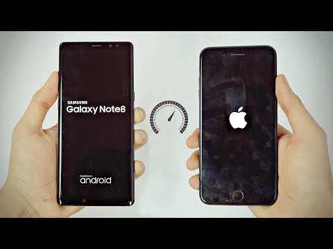 Samsung Galaxy Note 8 vs iPhone 7 Plus - Speed Test! (4K)