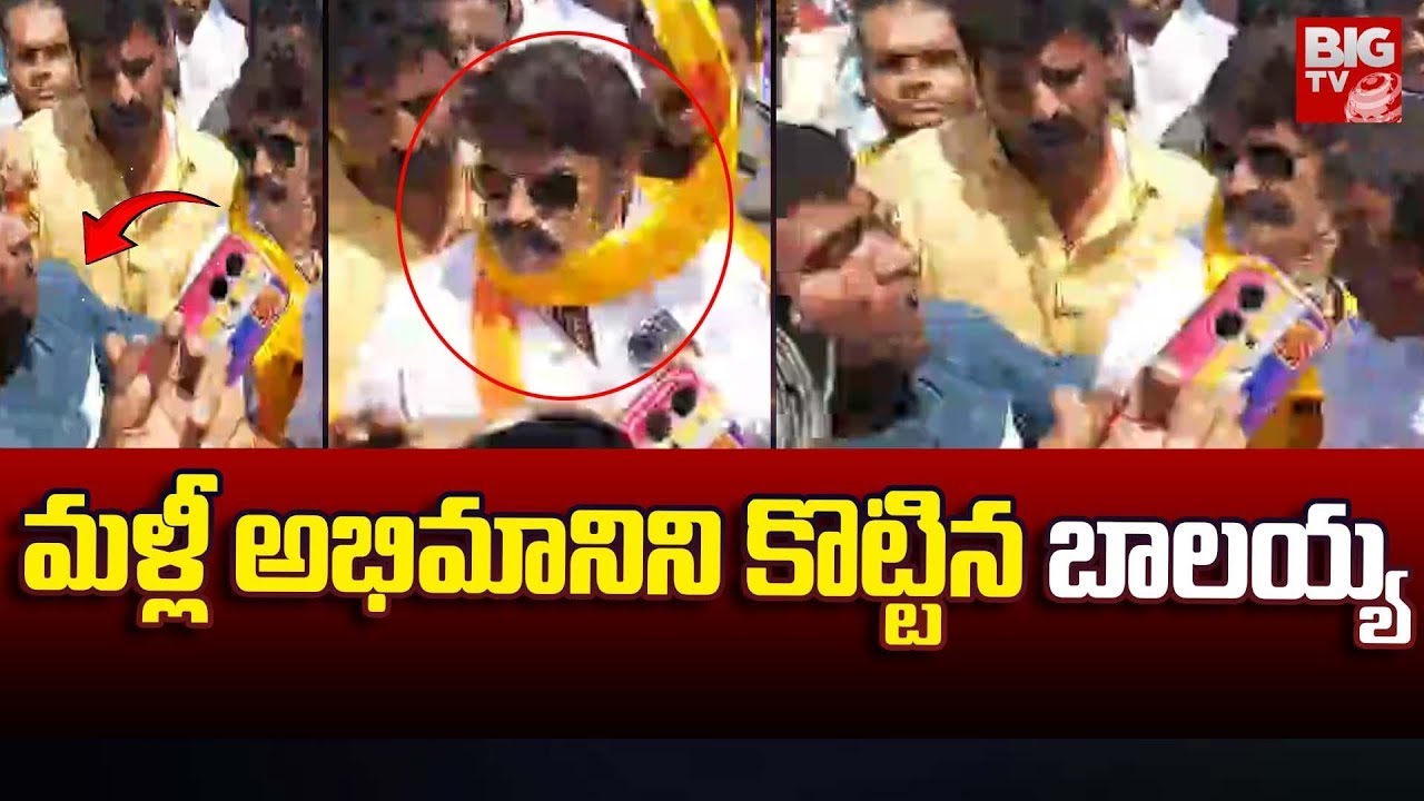 Balakrishna Slaps Fan Again | మళ్లీ అభిమానిని కొట్టిన బాలయ్య | AP Elections 2024 | BIG TV