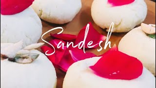 GULAB SANDESH and chenna RECIPE | bengali sandesh sweet dish