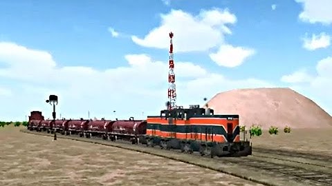 Train Sim - Desert Using Ge 70-ton Switcher - Simulasi Kereta Api (Android Game)