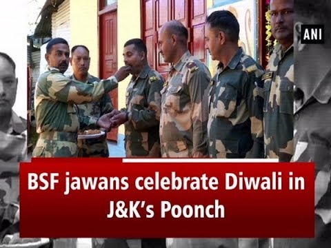 BSF jawans celebrate Diwali in JKs Poonch   Jammu and Kashmir News