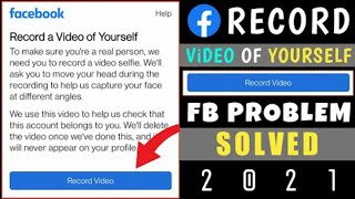 How to solve record a video of yourself facebook problem 2021 | fb record a video of your self 2021