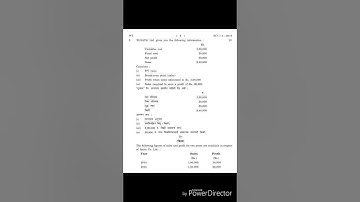 B.Com Third Year Semester-V Management Accounting paper-I summer 2016