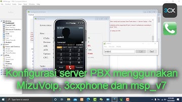 Cara konfigurasi server pbx menggunakan MizuVoip | 3cxphone dan Minisiphone