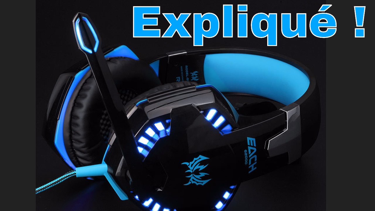 G2000 Casque Gamer Audio Stereo 3.5mm USB LED Déballage et Review