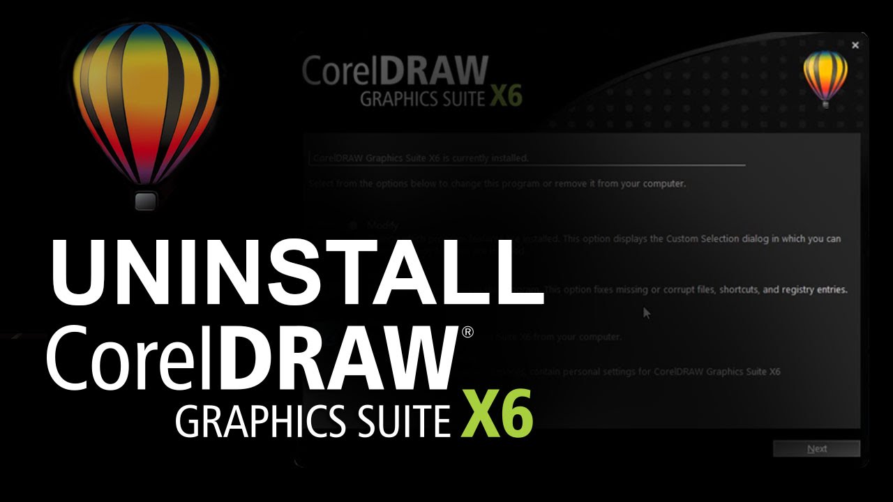 Uninstall CorelDRAW X6 - YouTube