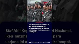 Ribuan Sarjana Dilatih Militer untuk Bantu Program Makan Bergizi Gratis Prabowo #prabowo #shorts