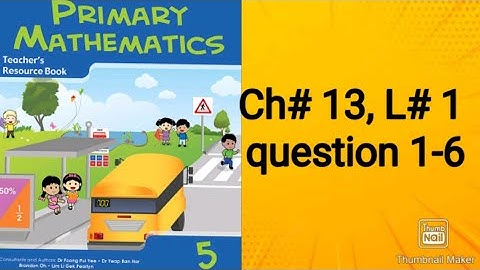 Oxford Primary Math Class 5 chapter 13 lesson 2 Question 1-6