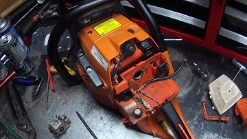 HOW TO - echo cs-590 chainsaw carburetor replacement wont shut off warm racing rpm fix
