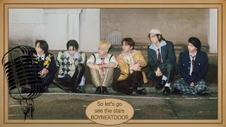 So Let's Go See The Stars - Boynextdoor (보이넥스트도어) Karaoke Hangul Lyrics 가사