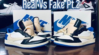 Air Jordan 1 Low Travis Fragments Real Vs Fake Review Part 2. Updated pairs WOW!!