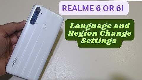 Realme 6i Language and Region Change Setting | Forgot Language