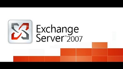 Exchange 2007 SP3 Mail Server