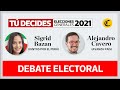 🔴 EN VIVO | #TúDecides Debate: Sigrid Bazán (Juntos Por el Perú) y Alejandro Cavero (Avanza País)
