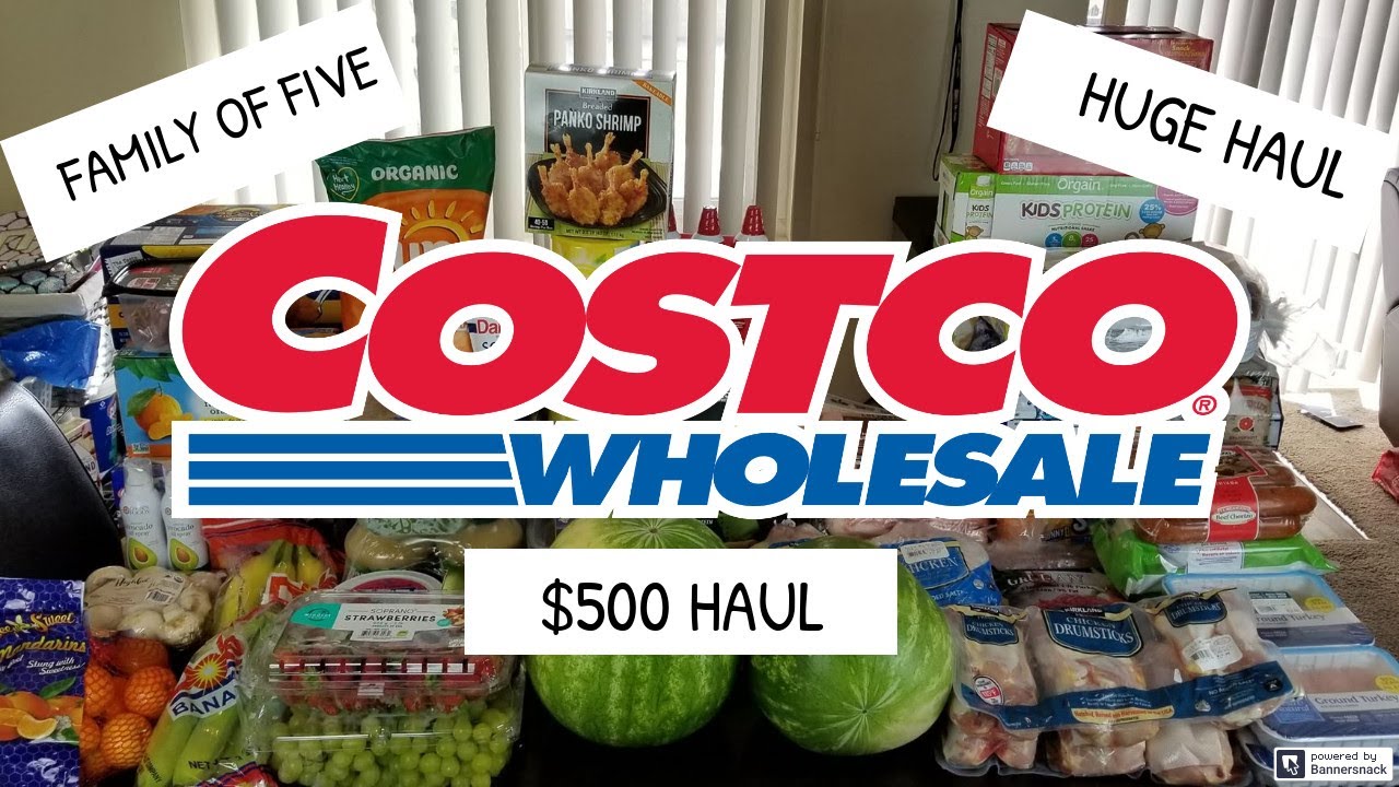 Costco Haul |Huge $500 Summer Break Haul | Crystal Evans - YouTube