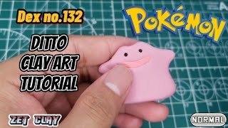 Pokémon - Ditto clay art tutorial