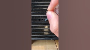 Fixing bent aio radiator fins #shorts