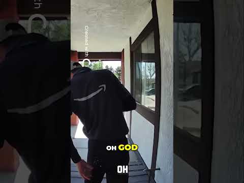 Amazon Driver Pepper Sprays Himself  Epic Delivery Fail! #youtubeshorts #funny #mcu